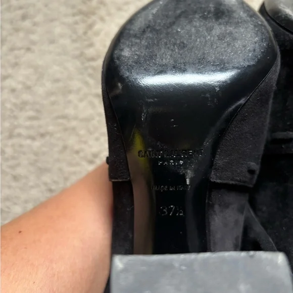 Saint Laurent Meurice tassel suede boots - Picture 10 of 14